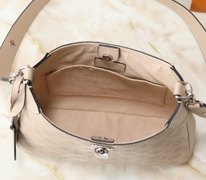 Louis Vuitton Mahina All Around MM Bag In Galet Gray M14617 - Image 5