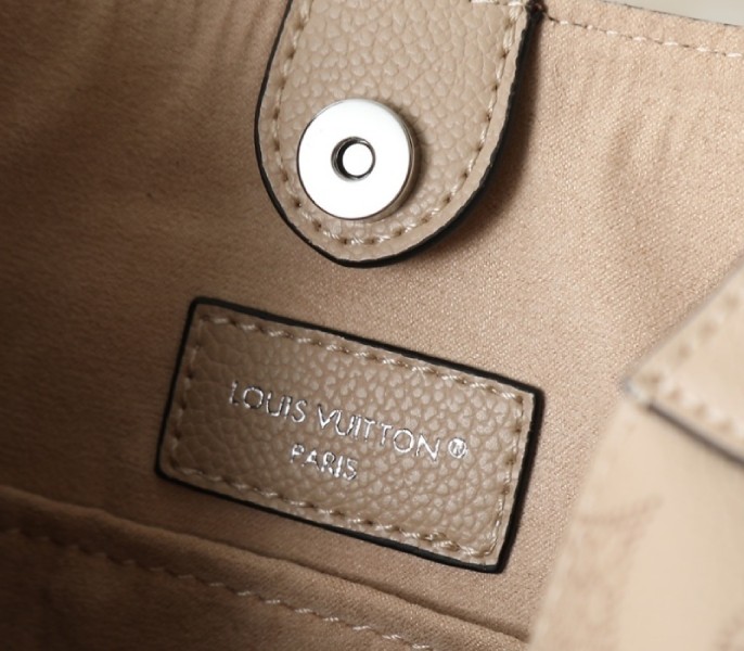 Louis Vuitton Mahina All Around MM Bag In Galet Gray M14617 - Image 6