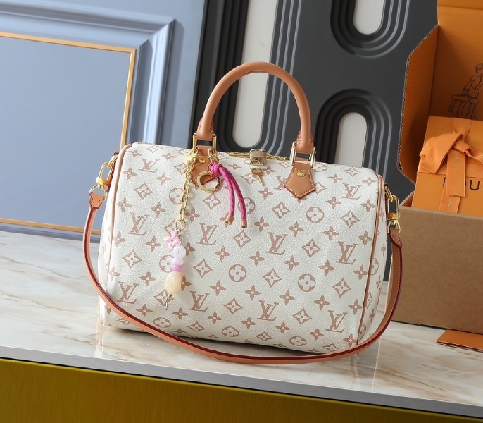 Monogram Dune Canvas Speedy Soft 30 Lucky