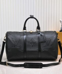 Monogram Empreinte Keepall Bandouliere 45 In Black