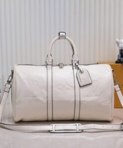 Monogram Empreinte Keepall Bandouliere 45 In Cream