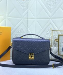 Monogram Empreinte Leather Metis In Navy Blue