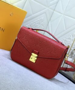 Alternative view of Monogram Empreinte Leather Metis In Red
