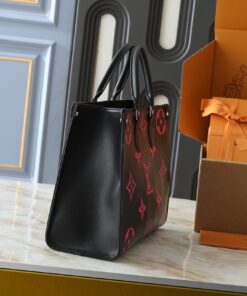 Alternative view of Monogram Empreinte OnTheGo MM Tote In Black And Magenta Pink