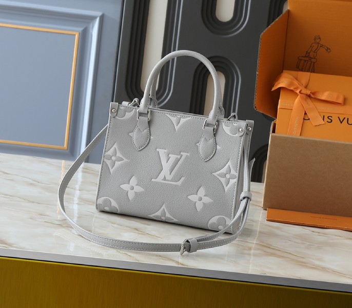 Monogram Empreinte OnTheGo PM Tote In Gray And White Quartz - Image 2
