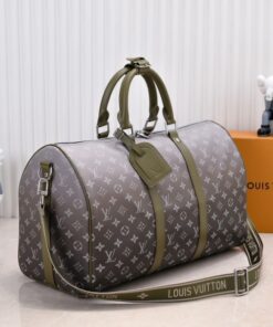 Alternative view of Monogram Gradient Canvas Keepall Bandouliere 45 In Khaki Green