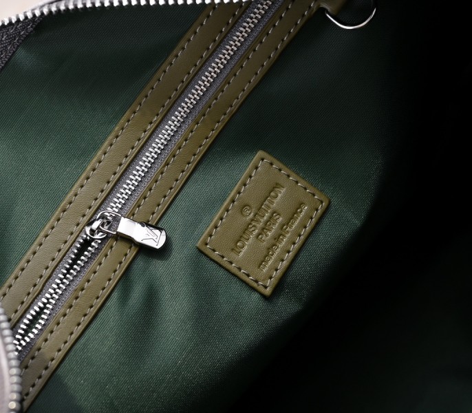 Monogram Gradient Canvas Keepall Bandouliere 45 In Khaki Green - Image 6