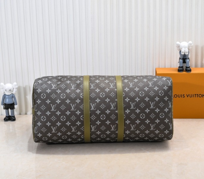 Monogram Gradient Canvas Keepall Bandouliere 55 In Khaki Green - Image 4