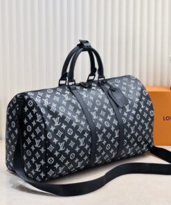 Alternative view of Monogram Shadow Keepall Bandouliere 50 In Black