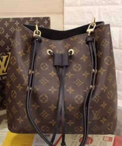 Louis Vuitton Monogram Canvas NeoNoe MM Bag In Black