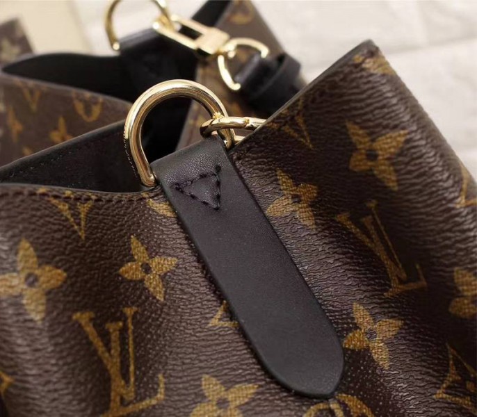 Louis Vuitton Monogram Canvas NeoNoe MM Bag In Black - Image 7