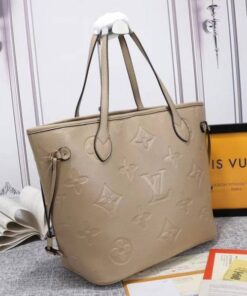 Alternative view of Louis Vuitton Monogram Empreinte Neverfull MM Tote In Beige