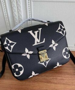 Alternative view of Louis Vuitton Bicolor Monogram Empreinte Metis Bag In Black And Beige