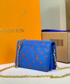 Alternative view of Louis Vuitton Coussin Pochette In Blue And Red