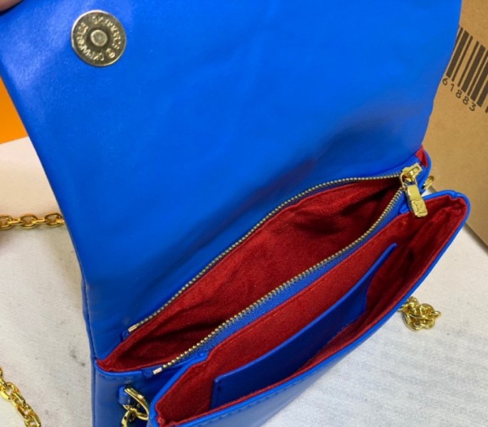 Louis Vuitton Coussin Pochette In Blue And Red - Image 8