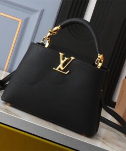 Louis Vuitton Capucines BB Handbag In Black