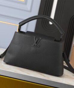 Louis Vuitton Capucines East-West MM Handbag In All Black