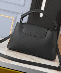 Alternative view of Louis Vuitton Capucines East-West MM Handbag In All Black