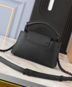 Alternative view of Louis Vuitton Capucines East-West Mini Handbag In All Black