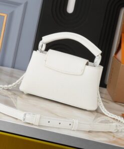 Alternative view of Louis Vuitton Capucines East-West Mini Handbag In Optic White