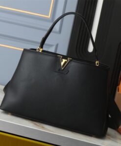 Louis Vuitton Capucines GM Souple Handbag In Black