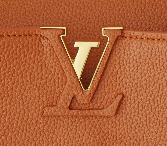 Louis Vuitton Capucines GM Souple Handbag In Cognac Brown - Image 7