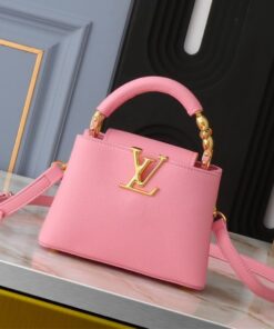 Louis Vuitton Capucines Mini Capucines Handbag In Pink