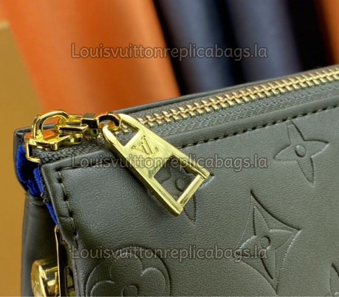Louis Vuitton Coussin PM Bag In Khaki With Jacquard Strap - Image 7