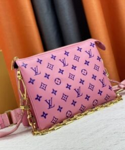 Alternative view of Louis Vuitton Coussin PM Bag In Pink And Purple With Jacquard Strap