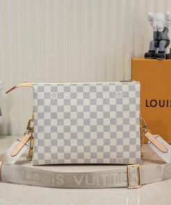 Alternative view of Louis Vuitton Damier Azur Coussin PM Bag With Jacquard Strap