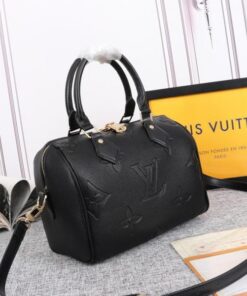 Alternative view of Louis Vuitton Monogram Empreinte Leather Speedy Bandouliere 25 Handbag In Black