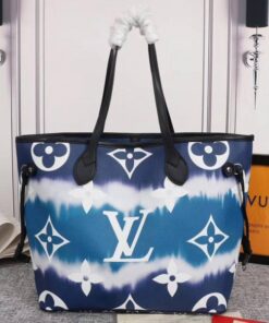Alternative view of Louis Vuitton Seasonal Escale Neverfull MM Tote In Blue