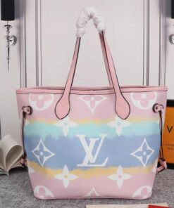 Alternative view of Louis Vuitton Seasonal Escale Neverfull MM Tote In Pastel Pink