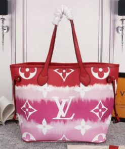 Alternative view of Louis Vuitton Seasonal Escale Neverfull MM Tote In Rouge Red