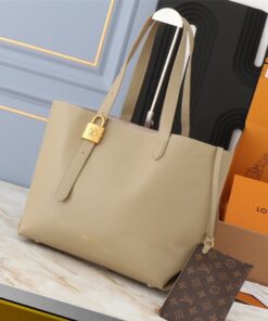 Louis Vuitton Low Key Cabas MM Bag In Galet Gray