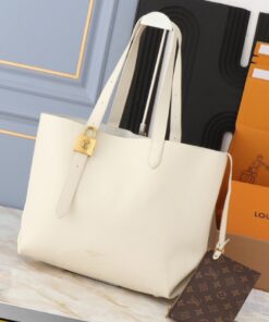Louis Vuitton Low Key Cabas MM Bag In Quartz White