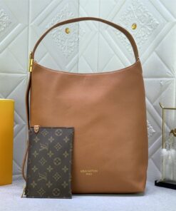 Louis Vuitton Low Key MM Hobo In Cognac Brown