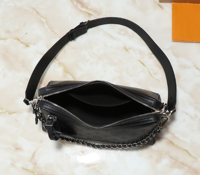 Louis Vuitton Mahina Hand It All PM Bag In Black - Image 4