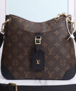 Louis Vuitton Monogram Canvas Odeon PM Bag In Black
