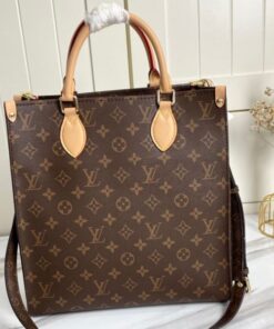 Louis Vuitton Monogram Canvas Sac Plat MM Carryall Handbag