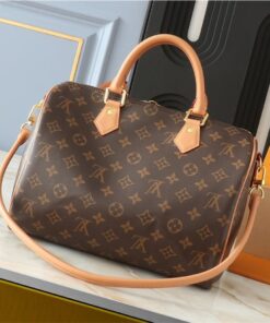 Alternative view of Louis Vuitton Monogram Canvas Soft Speedy 30 Crafty Handbag In Red
