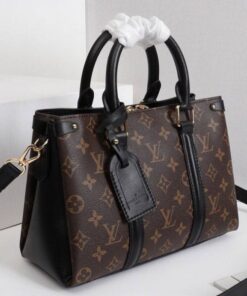 Alternative view of Louis Vuitton Monogram Canvas Soufflot BB Bag In Black