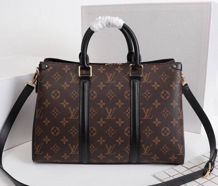 Louis Vuitton Monogram Canvas Soufflot MM Bag In Black - Image 3