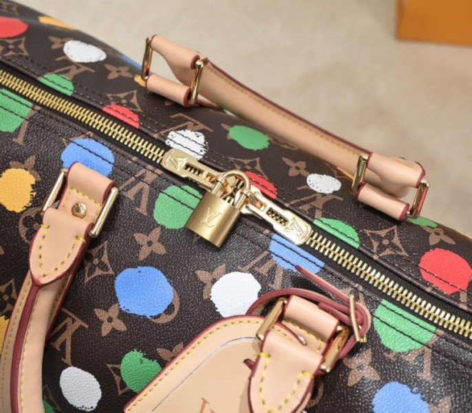 Louis Vuitton X YK Monogram Canvas Keepall Bandouliere 45 Travel Bag - Image 7