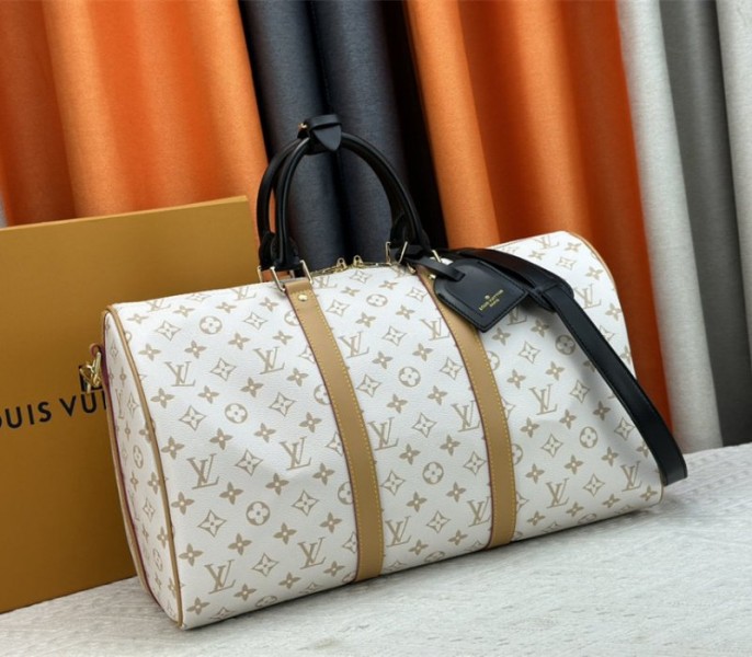 Louis Vuitton Monogram Dune Keepall Bandouliere 45 Travel Bag - Image 2