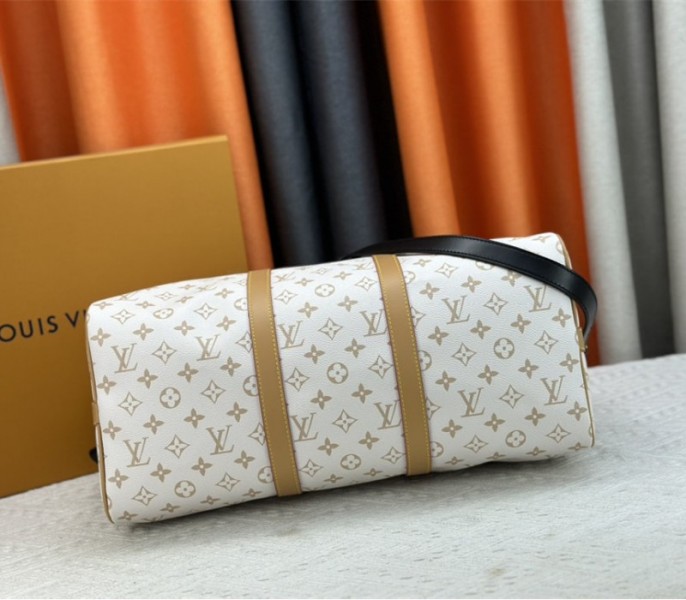 Louis Vuitton Monogram Dune Keepall Bandouliere 45 Travel Bag - Image 5
