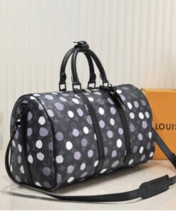 Alternative view of Louis Vuitton X YK Monogram Eclipse Keepall 45 Bandouliere Travel Bag