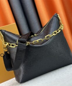 Alternative view of Louis Vuitton Monogram Empreinte Coussin MM Hobo In Black