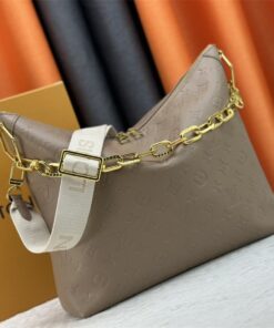 Alternative view of Louis Vuitton Monogram Empreinte Coussin MM Hobo In Galet Gray