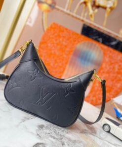 Alternative view of Louis Vuitton Monogram Empreinte Leather Bagatelle Mini Hobo In Black